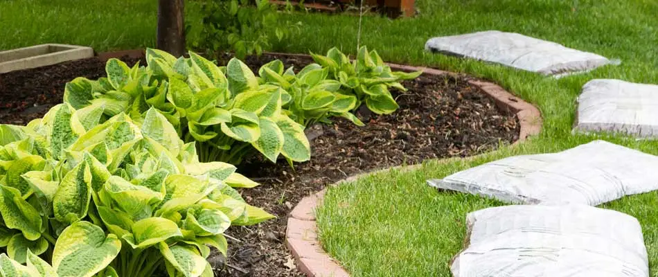 New mulch installation at a home in Clarklake, MI.