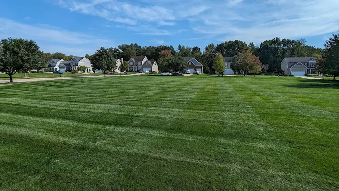 Recently mowed residential property in Jackson County, MI.